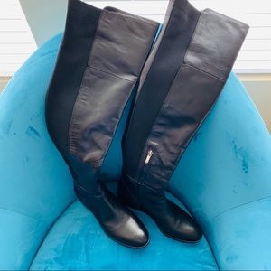 Sam Edelman Pam Over-the-Knee Leather Boot Black